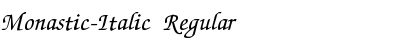 Monastic-Italic Font