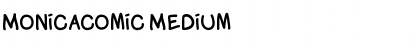 Monicacomic Medium Font
