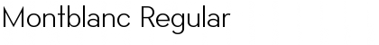Montblanc Regular Font