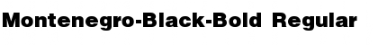 Montenegro-Black-Bold Regular Font