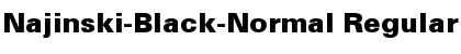 Najinski-Black-Normal Font