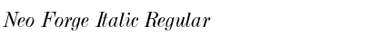 Neo Forge Italic Font