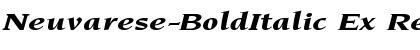 Neuvarese-BoldItalic Ex Font