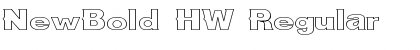 NewBold HW Font