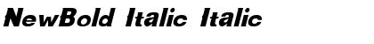 NewBold Italic Font