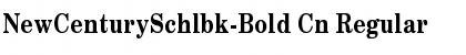 NewCenturySchlbk-Bold Cn Font