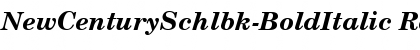 NewCenturySchlbk-BoldItalic Font