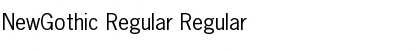 NewGothic Regular Regular Font