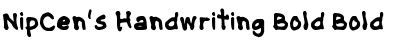 NipCen's Handwriting Bold Bold Font