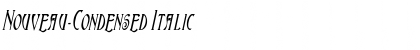 Nouveau-Condensed Italic Font