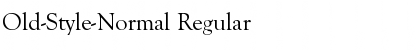 Old-Style-Normal Font