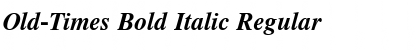 Old-Times Bold Italic Font