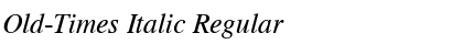 Old-Times Italic Regular Font