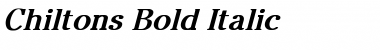 Chiltons Bold Italic Font