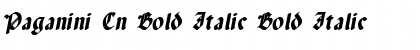 Paganini Cn Bold Italic Bold Italic Font