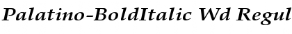 Palatino-BoldItalic Wd Font