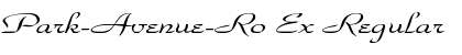 Park-Avenue-Ro Ex Regular Font