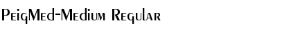 PeigMed-Medium Font