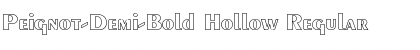 Peignot-Demi-Bold Hollow Font