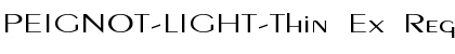 PEIGNOT-LIGHT-Thin Ex Regular Font