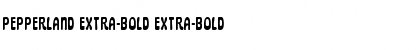 Pepperland Extra-Bold Extra-Bold Font