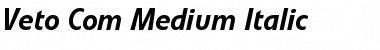 Veto Com Medium Italic