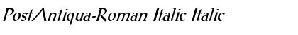 PostAntiqua-Roman Italic Italic Font