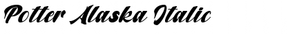Potter Alaska Italic Font