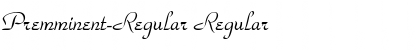Premminent-Regular Regular Font