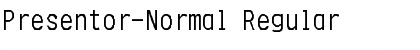 Presentor-Normal Font