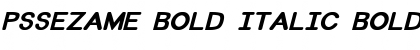 PSSezame Bold Italic Font