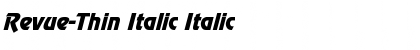 Revue-Thin Italic Italic Font