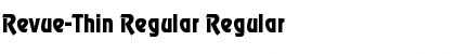 Revue-Thin Regular Regular Font