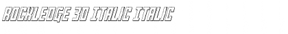 Rockledge 3D Italic Font