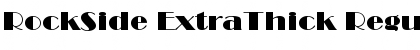 RockSide ExtraThick Regular Font