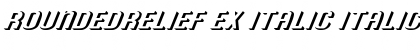RoundedRelief Ex Italic Font