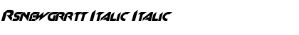 Rsnewgrrtt Italic Italic Font