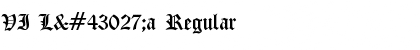 VI Lꠓa Regular Font