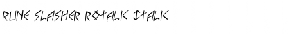 Rune Slasher Rotalic Font