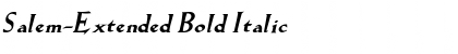 Salem-Extended Bold Italic