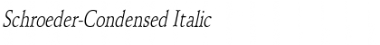 Schroeder-Condensed Italic