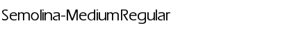 Semolina-Medium Regular Font