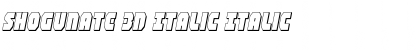 Shogunate 3D Italic Italic Font