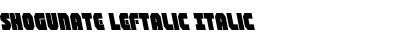 Shogunate Leftalic Italic