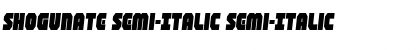 Shogunate Semi-Italic Font