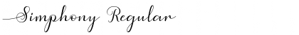 Simphony Regular Font