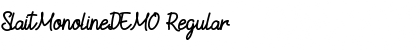 SlaitMonolineDEMO Regular Font