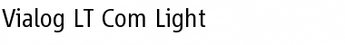 Vialog LT Com Light Font