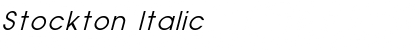 Stockton Italic Font