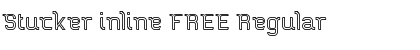 Stucker inline FREE Regular Font